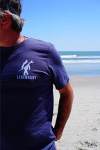 Legendary Bigfoot Navy Surf Tee – Premium Coastal T-Shirt