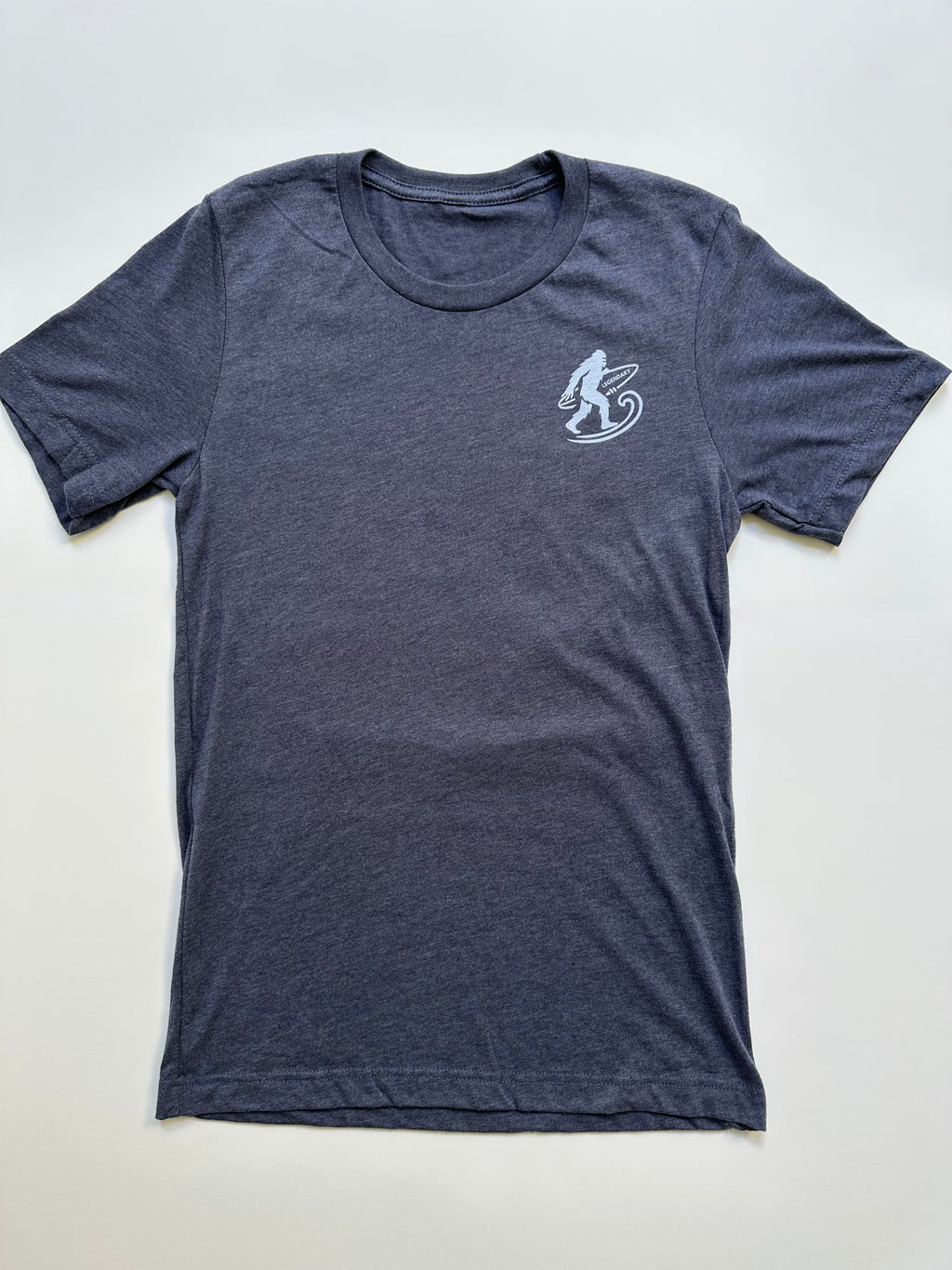 Legendary Bigfoot Navy Surf Tee – Premium Coastal T-Shirt
