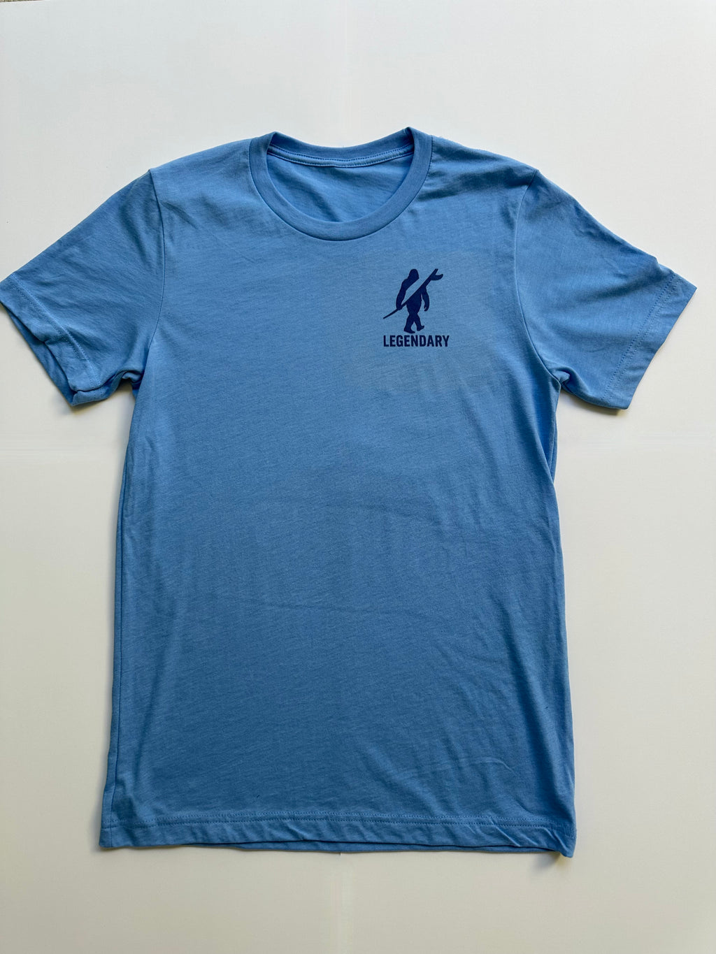 Legendary Bigfoot Blue Surf Tee – Premium Coastal T-Shirt