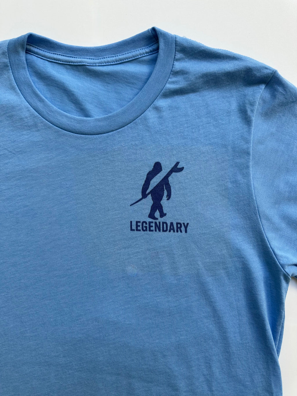 Legendary Bigfoot Blue Surf Tee – Premium Coastal T-Shirt