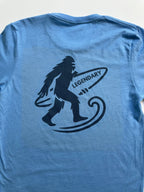 Legendary Bigfoot Blue Surf Tee – Premium Coastal T-Shirt