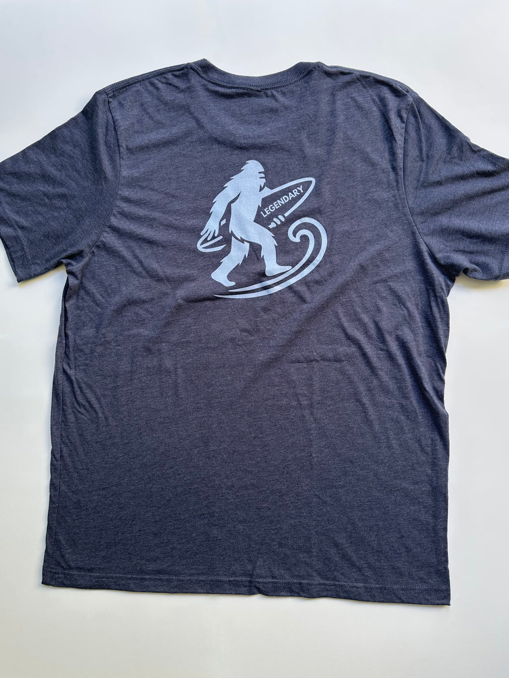 Legendary Bigfoot Navy Surf Tee – Premium Coastal T-Shirt