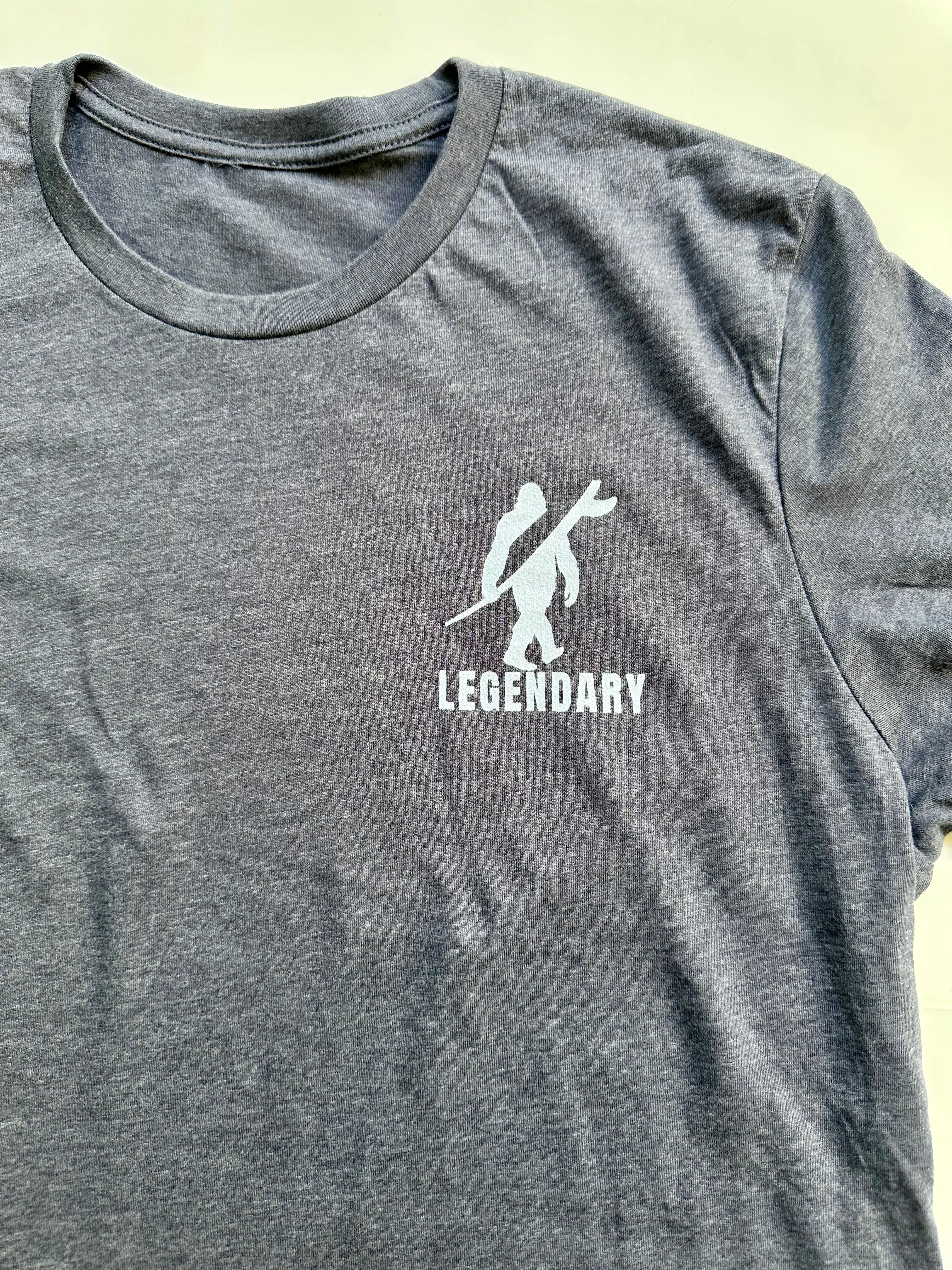 Legendary Bigfoot Navy Surf Tee – Premium Coastal T-Shirt