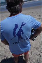 Legendary Bigfoot Blue Surf Tee – Premium Coastal T-Shirt