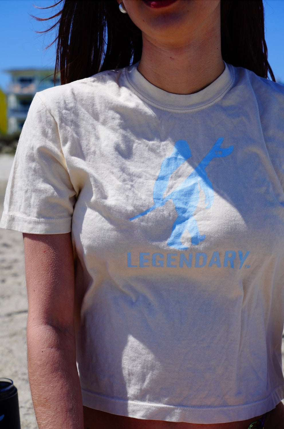 LEGENDARY Women’s Heavyweight Boxy Tee – Sand