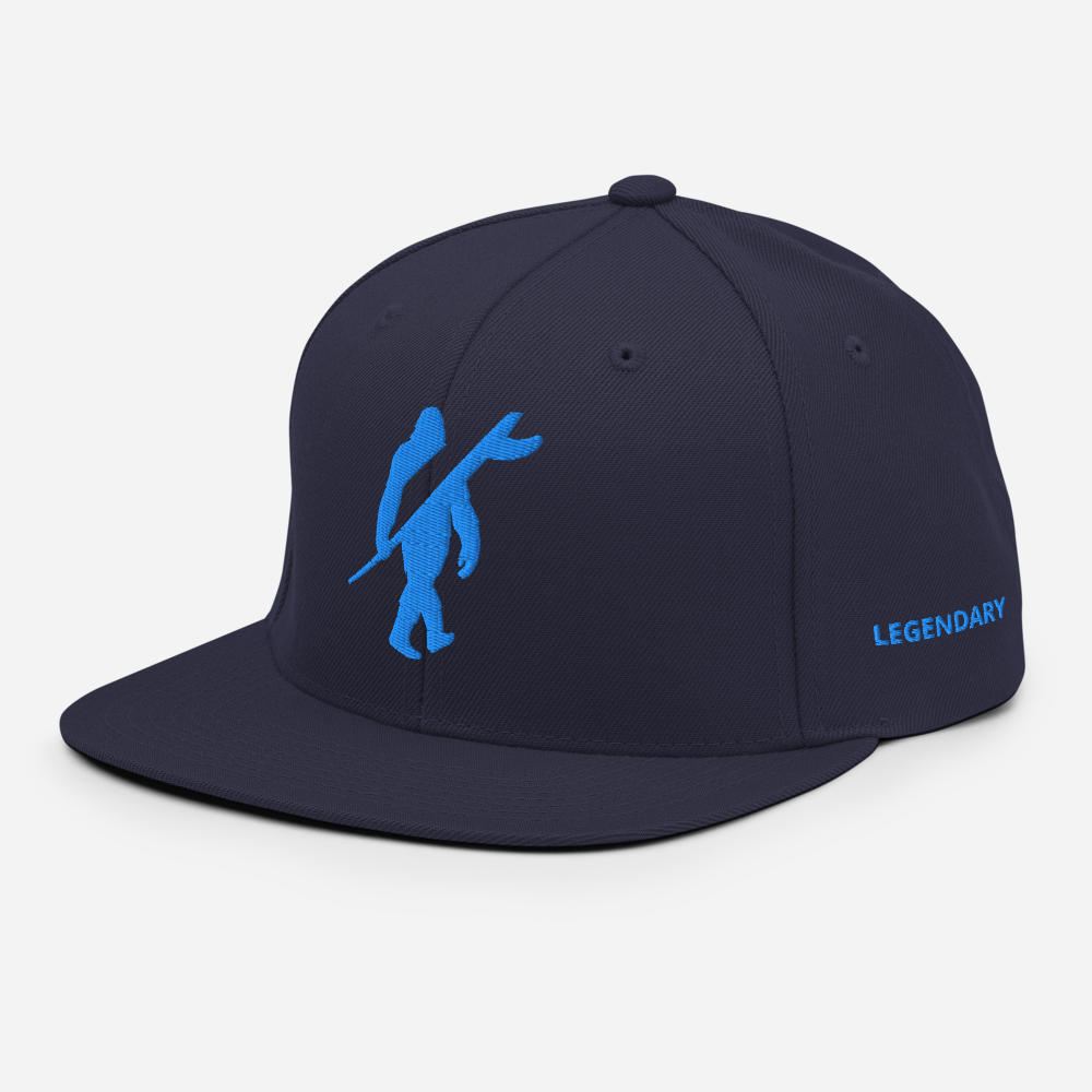 LEGENDARY Bigfoot Surf Snapback Hat – Premium Embroidered Coastal Cap