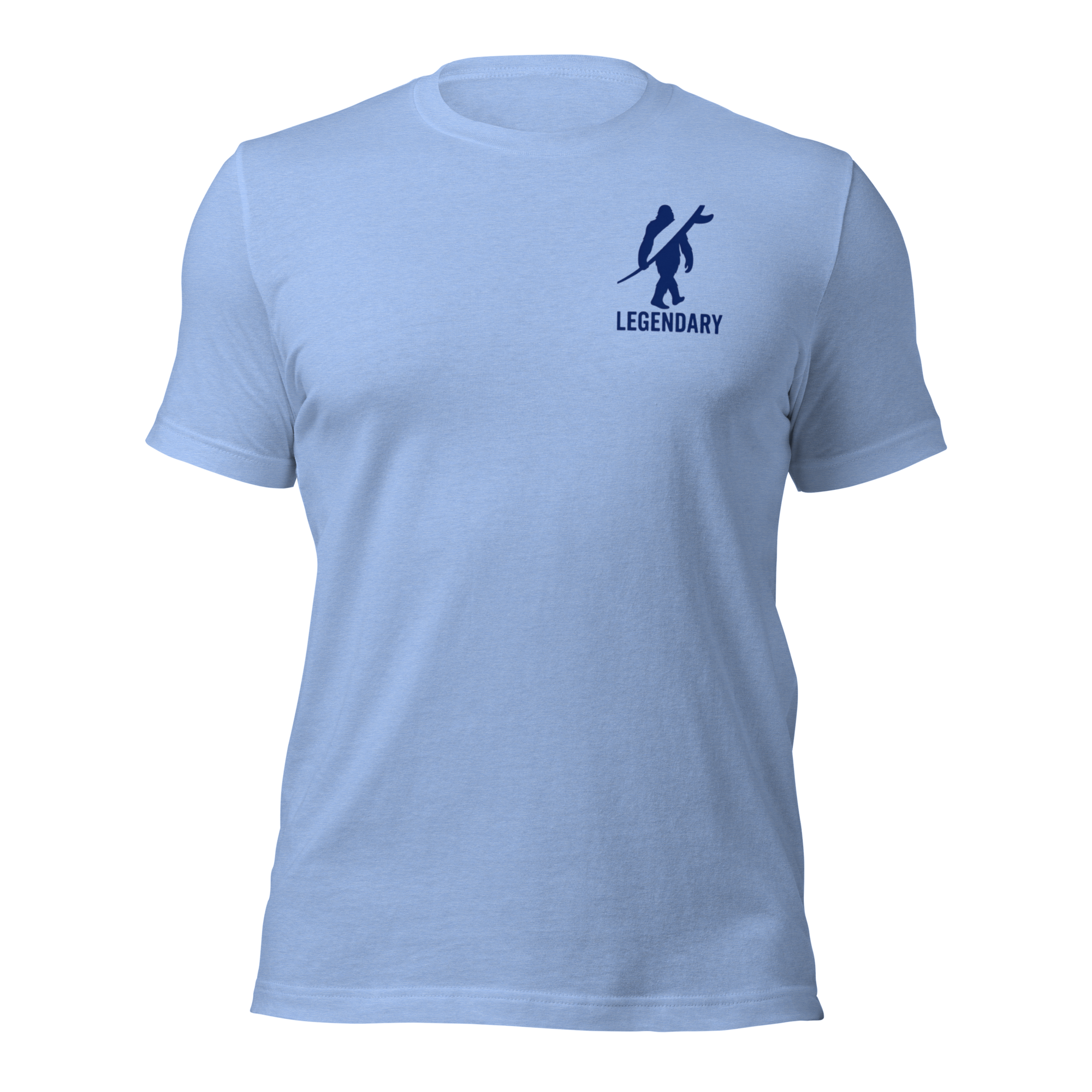 Legendary Bigfoot Blue Surf Tee – Premium Coastal T-Shirt