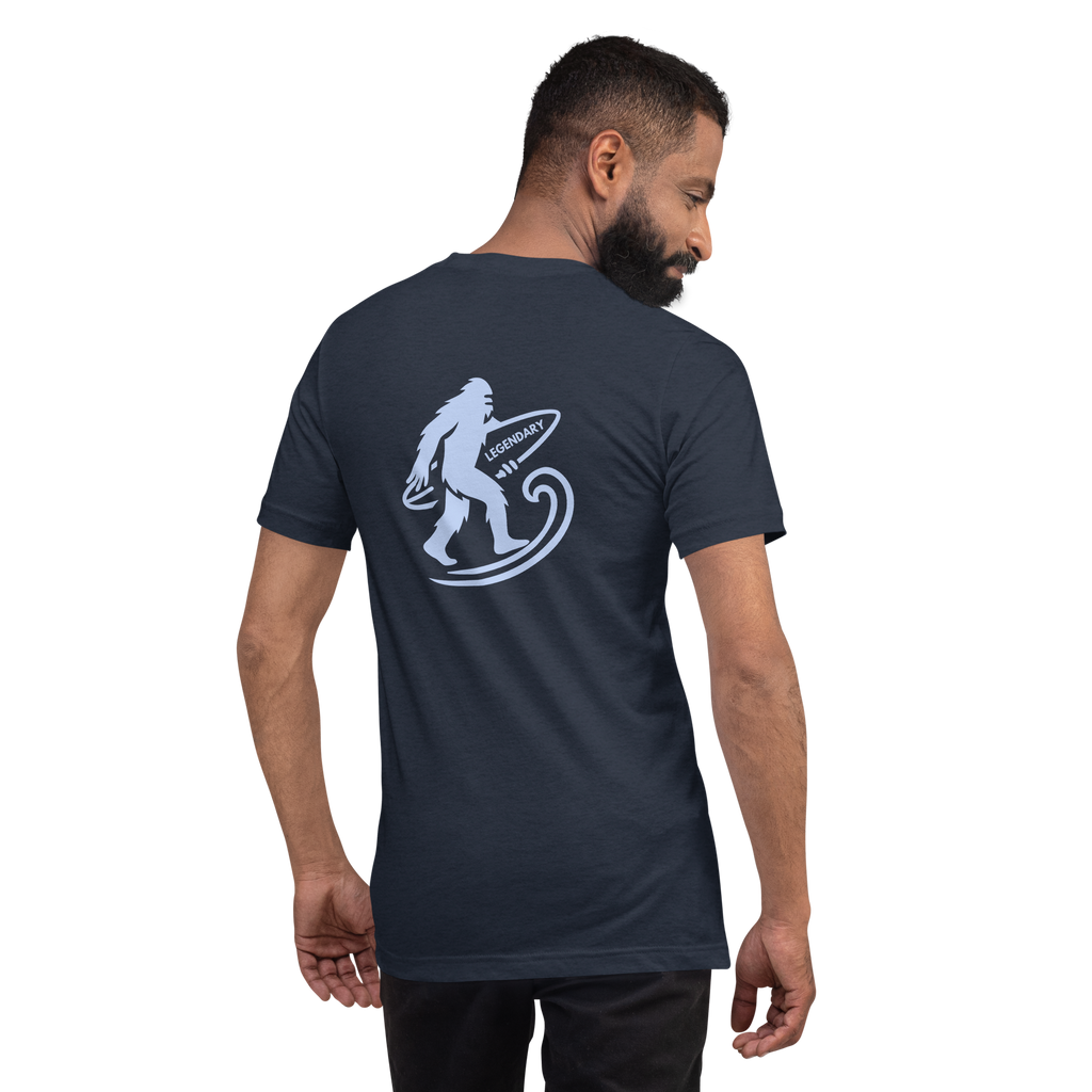 Legendary Bigfoot Navy Surf Tee – Premium Coastal T-Shirt