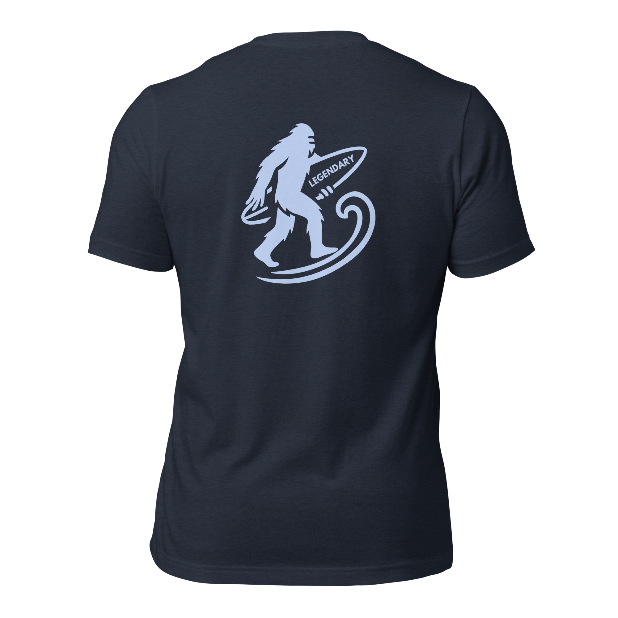 Legendary Bigfoot Navy Surf Tee – Premium Coastal T-Shirt