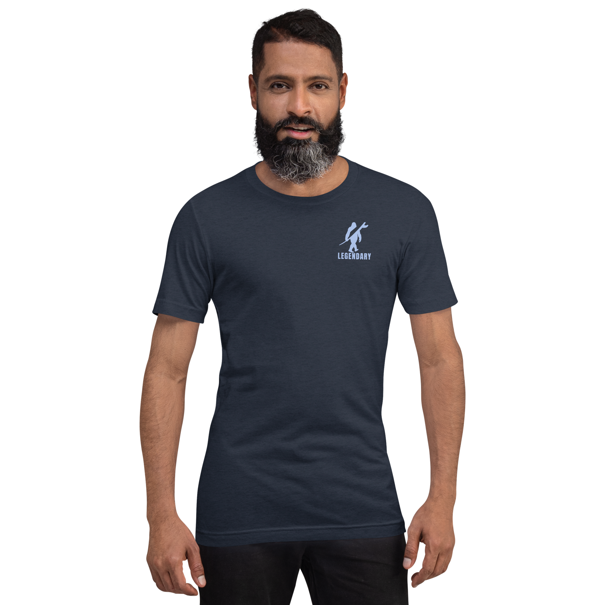 Legendary Bigfoot Navy Surf Tee – Premium Coastal T-Shirt