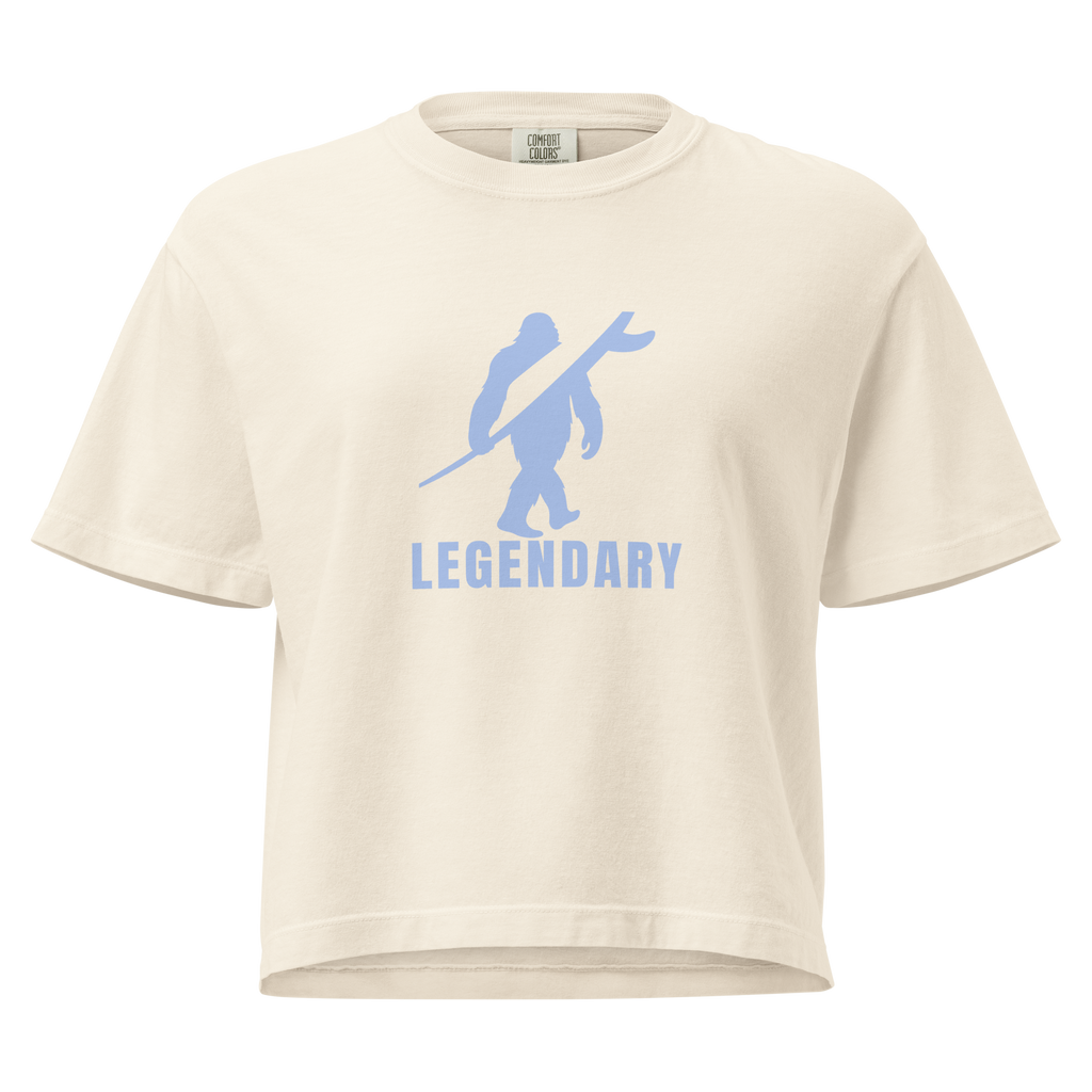 LEGENDARY Women’s Heavyweight Boxy Tee – Sand