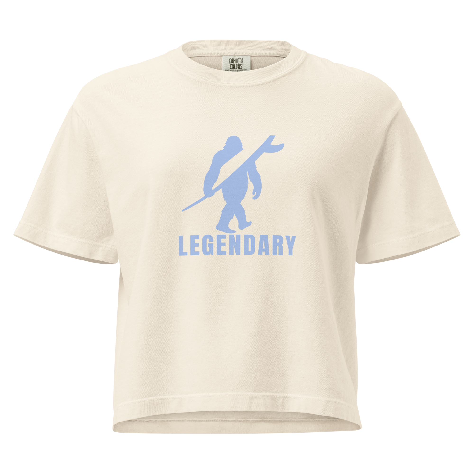 LEGENDARY Women’s Heavyweight Boxy Tee – Sand