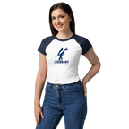 Legendary Women’s Raglan Baby Tee – Navy Blue & White